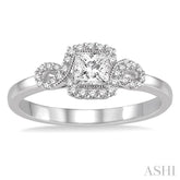 1/5 ctw Diamond Semi-mount Engagement Ring in 14K White Gold